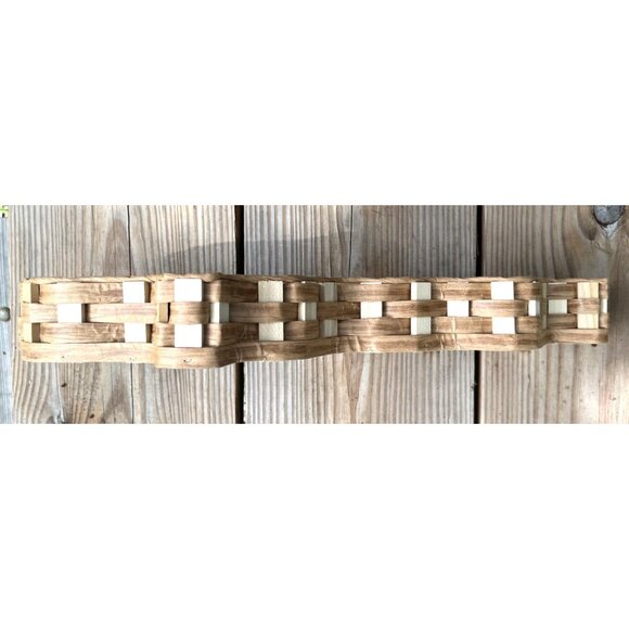 Handwoven Kentucky State Shaped Basket 20" X 9" X 2.5" Rustic Decor/Gift basket/ - Picture 5 of 5